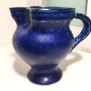 Vintage Cobalt Blue Studio Pottery Creamer